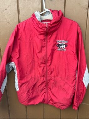 Disneyland Resort Mickey Mouse 1955 Red Hooded Jacket Unisex Size Large